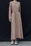 BASERANGE 24 Autumn and Winter SHAW PUNICA Long Sleeve Tunic Portugal BAS-DRSPL-CH-AU24-ZHUANHEI Brick (Black)